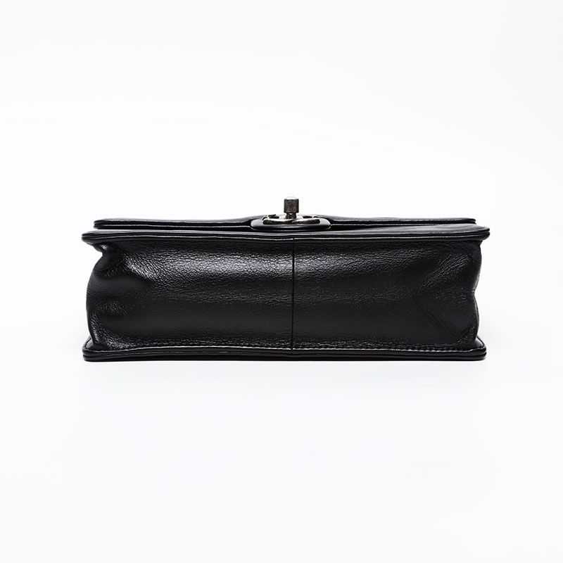 Chanel Shoulder Bag Gunmetal Chain Coco — view 7