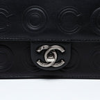Chanel Shoulder Bag Gunmetal Chain Coco — view 8