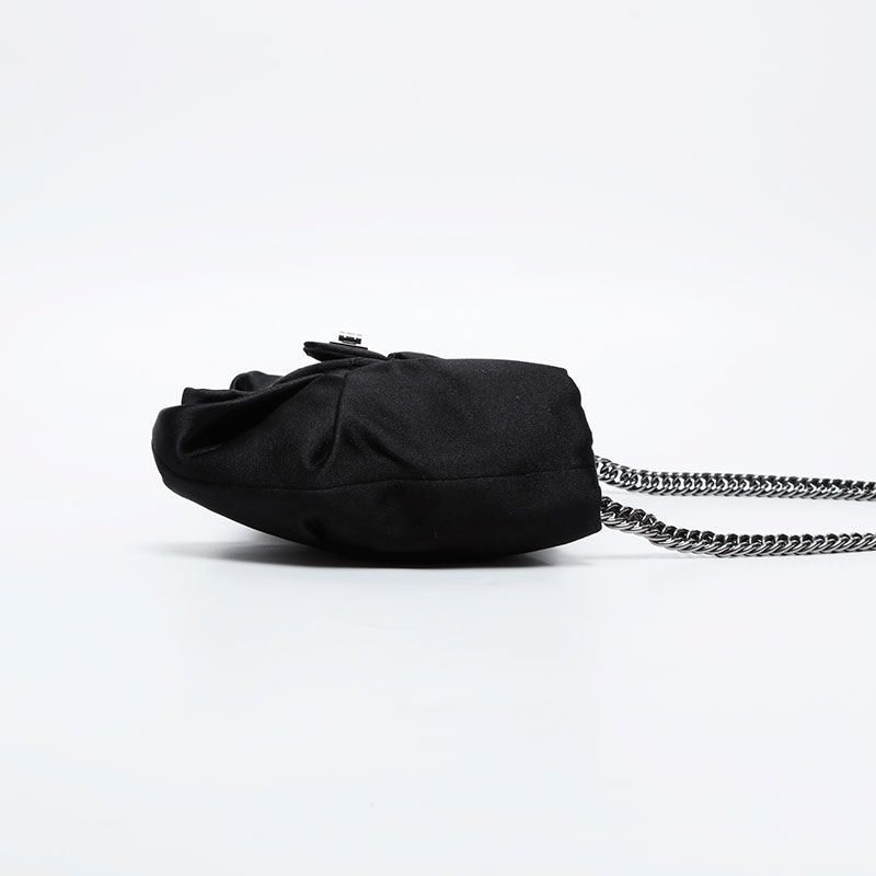 Chanel Shoulder Bag Satin Ribbon — view 6