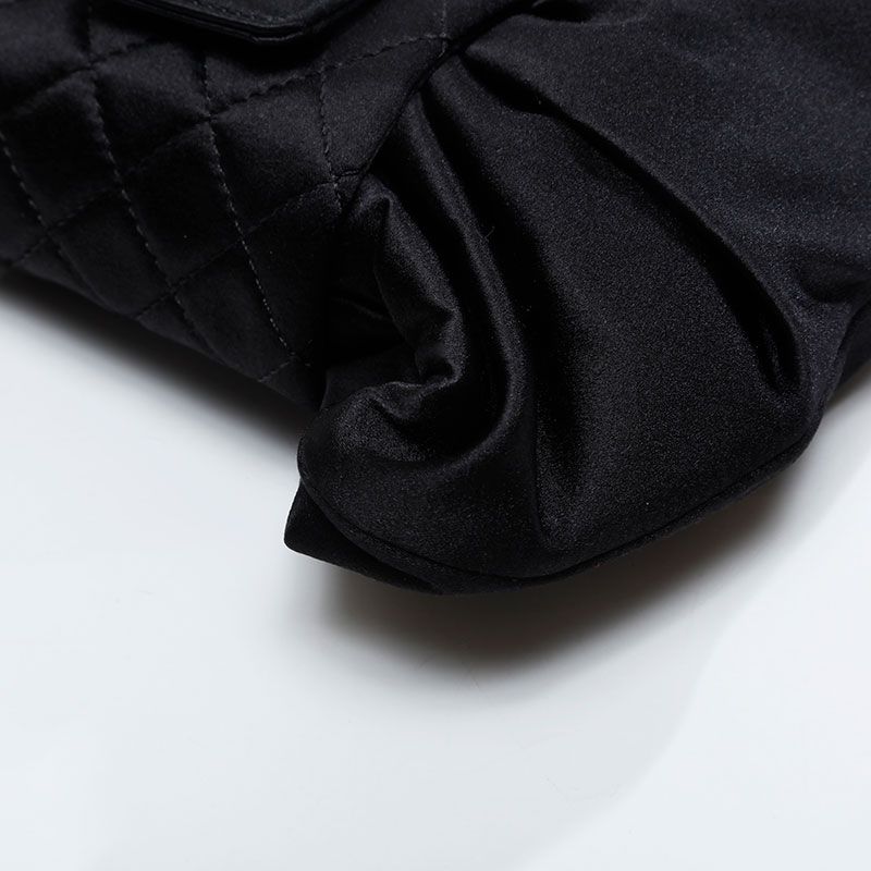 Chanel Shoulder Bag Satin Ribbon — view 8