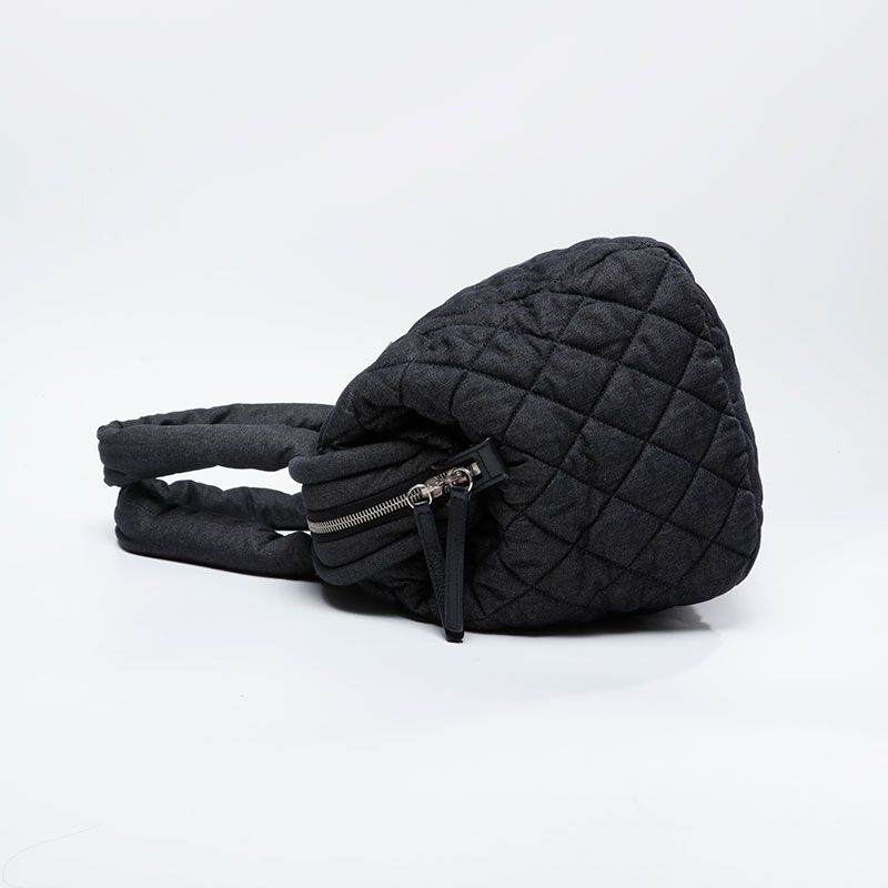 Chanel Boston Bag Denim Canvas Coco Cocoon — view 3