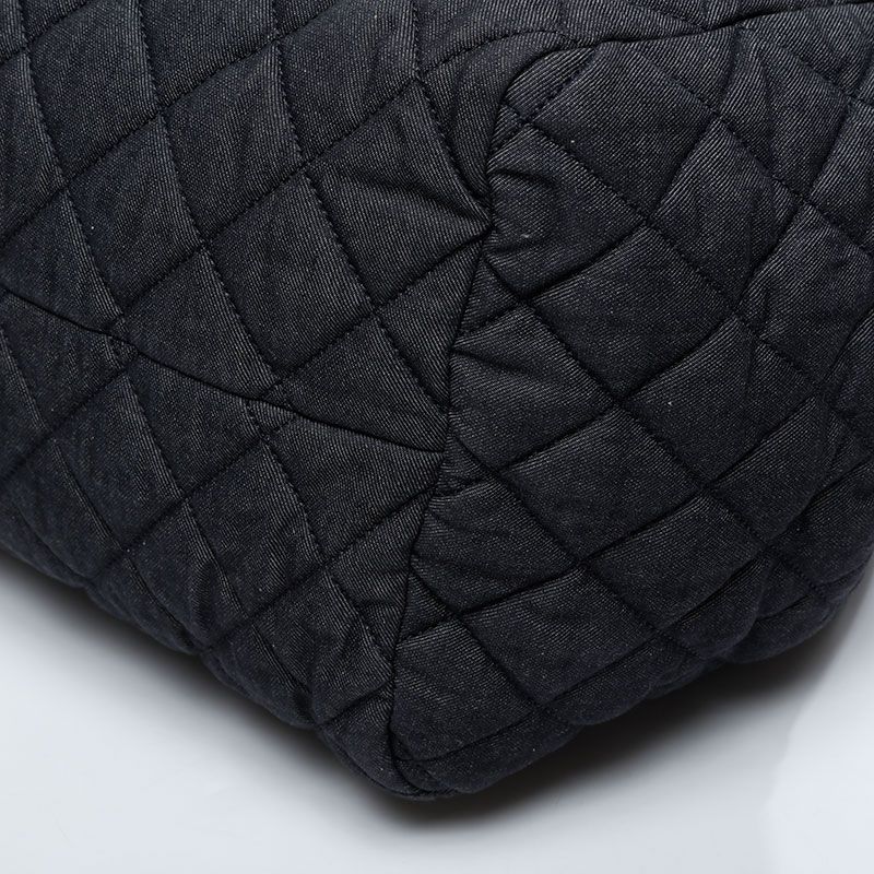 Chanel Boston Bag Denim Canvas Coco Cocoon — view 6