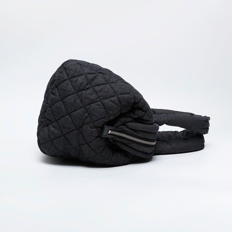 Chanel Boston Bag Denim Canvas Coco Cocoon — view 4