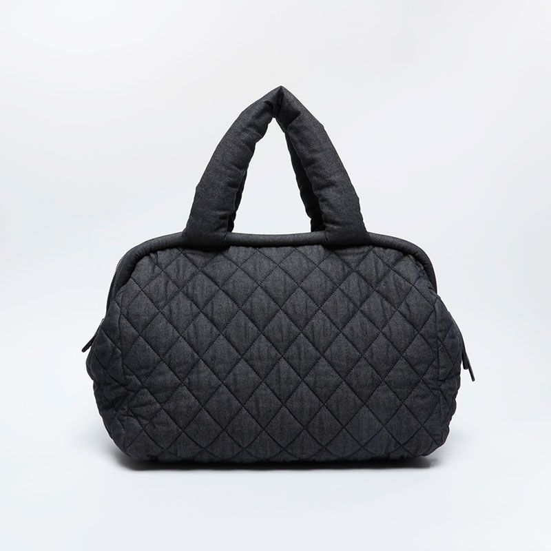 Chanel Boston Bag Denim Canvas Coco Cocoon — view 2