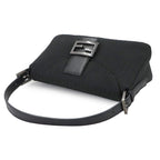 Fendi Zucchino Mamma Baguette Shoulder Bag Canvas Leather Black 8 Br003 — view 6