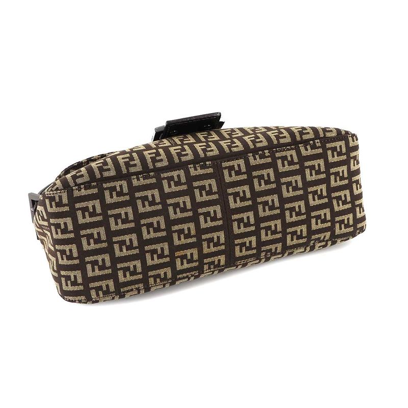 Fendi Zucchino Mamma Bucket Shoulder Bag Canvas Brown Beige 8 Br003 — view 5