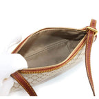 Celine Macadam Hand Bag Canvas Leather Beige Brown Gold Hardware Vintage — view 7