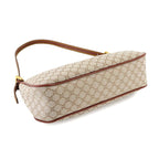 Celine Macadam Hand Bag Canvas Leather Beige Brown Gold Hardware Vintage — view 5