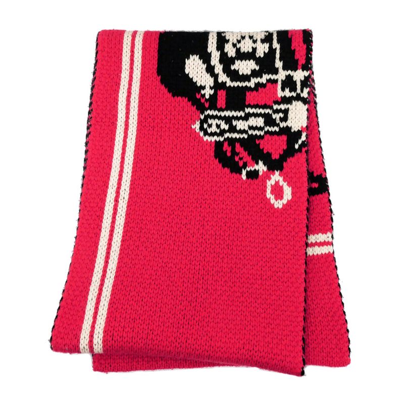 Hermes Muffler Brid Dougala Red 100% Cashmere Accessories Scarf — view 2
