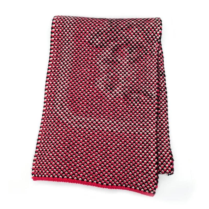 Hermes Muffler Brid Dougala Red 100% Cashmere Accessories Scarf — view 8