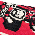 Hermes Muffler Brid Dougala Red 100% Cashmere Accessories Scarf — view 6