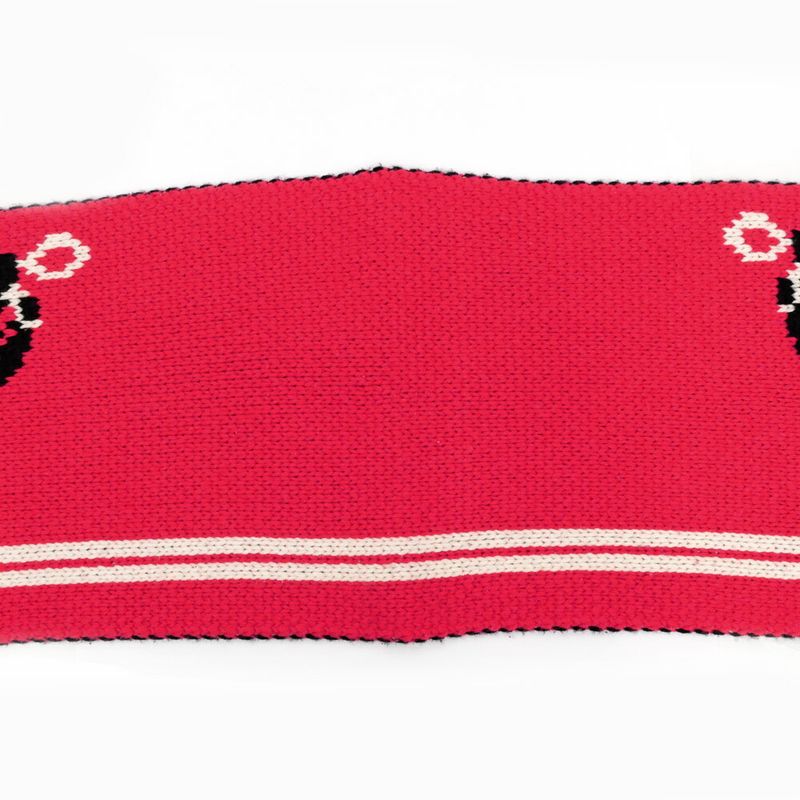 Hermes Muffler Brid Dougala Red 100% Cashmere Accessories Scarf — view 4