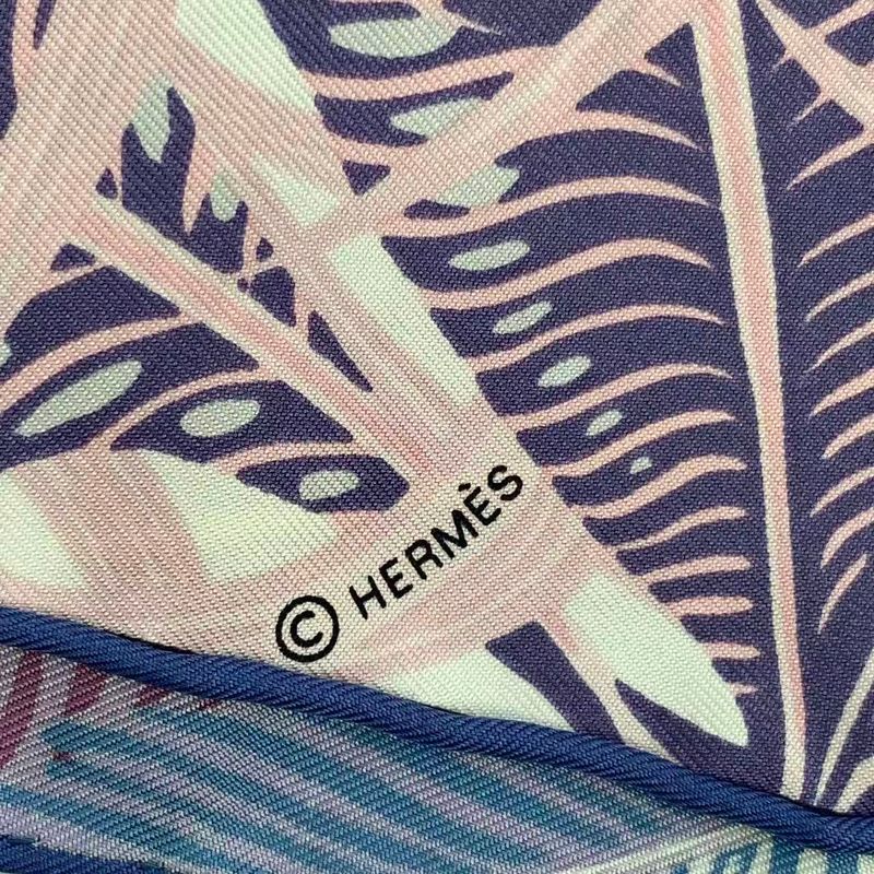 Hermes Carre 90 Scarf Silk Jaguar Quetzal Multicolor — view 8