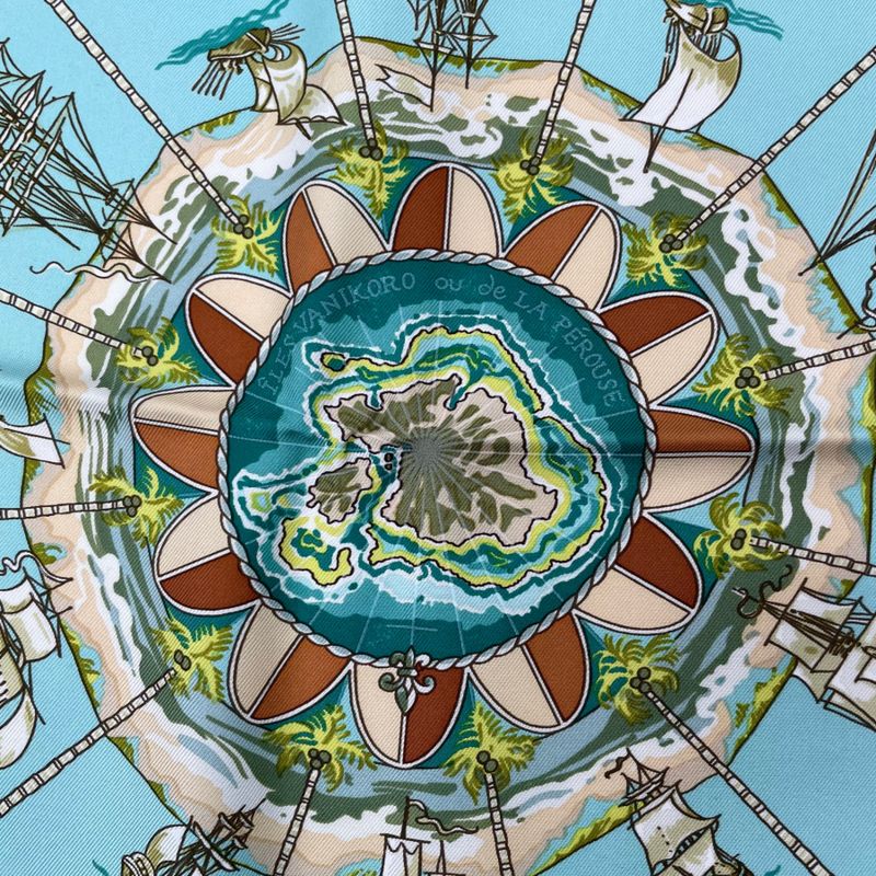 Hermes Scarf Carre 90 100% Silk PER Astra Adastra Through Difficulties — view 7