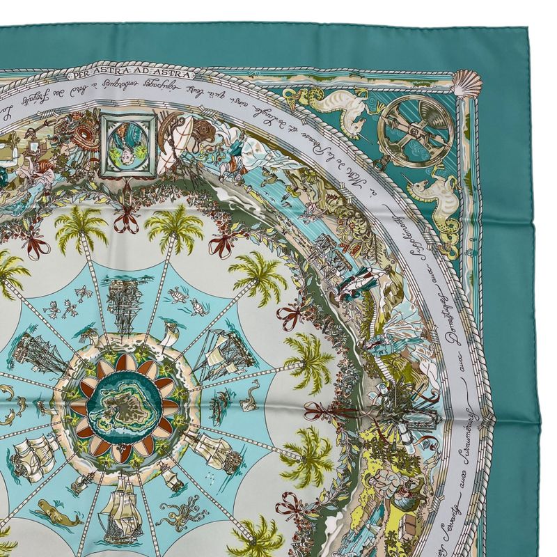 Hermes Scarf Carre 90 100% Silk PER Astra Adastra Through Difficulties — view 4