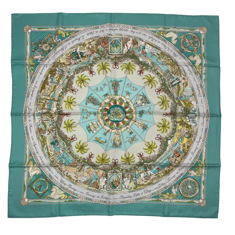 Hermes Scarf Carre 90 100% Silk PER Astra Adastra Through Difficulties — view 2