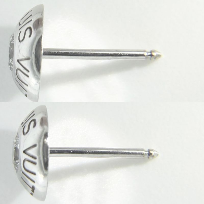 Louis Vuitton Earrings Puss Dreille Clou Jewelry Accessories Round 18K — view 4