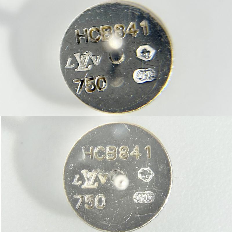 Louis Vuitton Earrings Puss Dreille Clou Jewelry Accessories Round 18K — view 7
