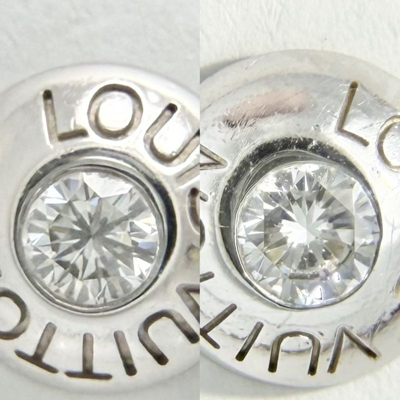 Louis Vuitton Earrings Puss Dreille Clou Jewelry Accessories Round 18K — view 6