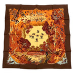 Hermes Scarf 100% Silk Carre 90 Africa Brown Box — view 2