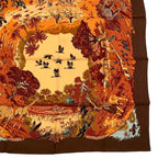 Hermes Scarf 100% Silk Carre 90 Africa Brown Box — view 6