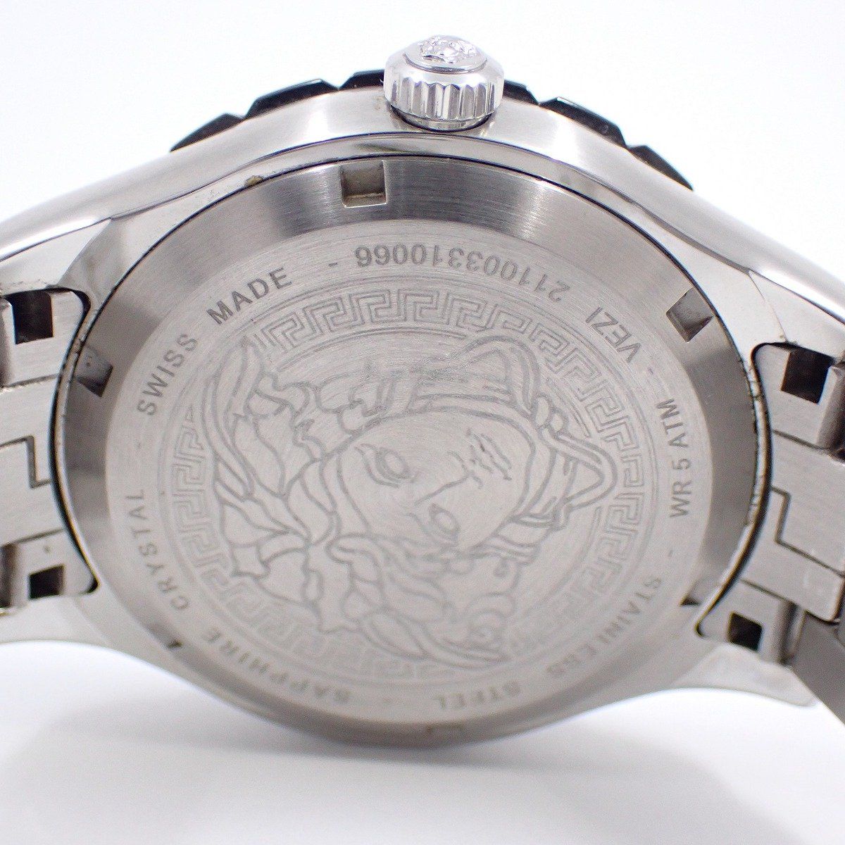Versace Helenium Automatic Watch Blue Dial SS Strap Vezi — view 9