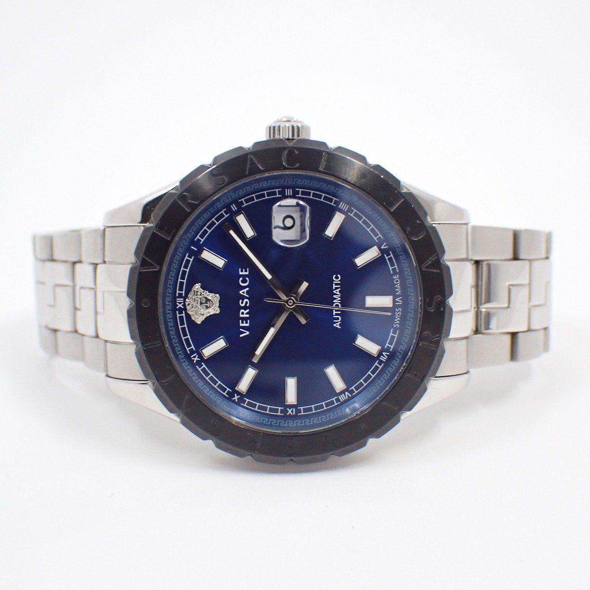 Versace Helenium Automatic Watch Blue Dial SS Strap Vezi — view 2