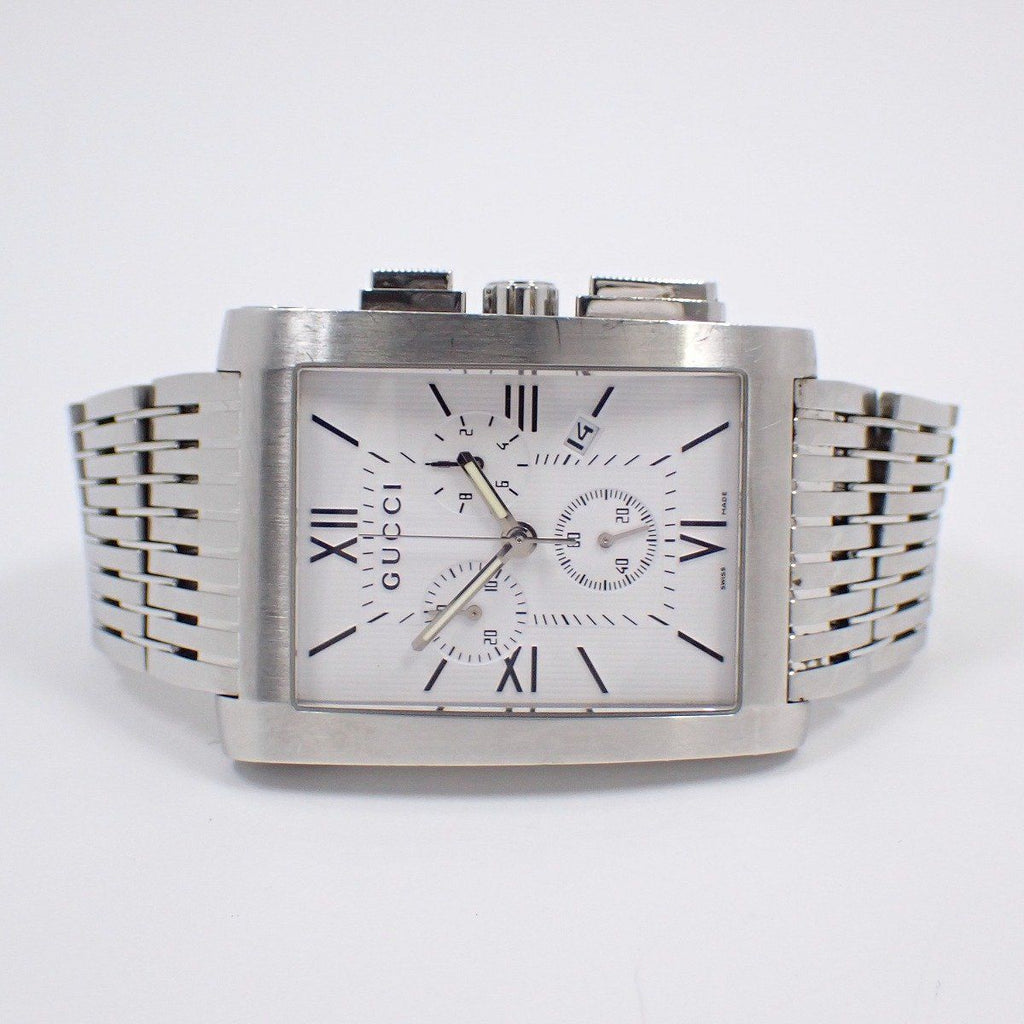 Gucci Chrono Metro Chronograph Quartz Watch White Dial SS — view 2