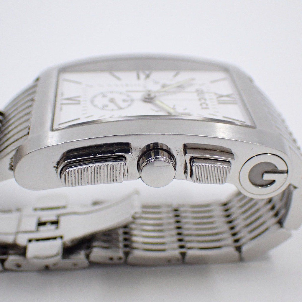 Gucci Chrono Metro Chronograph Quartz Watch White Dial SS — view 7