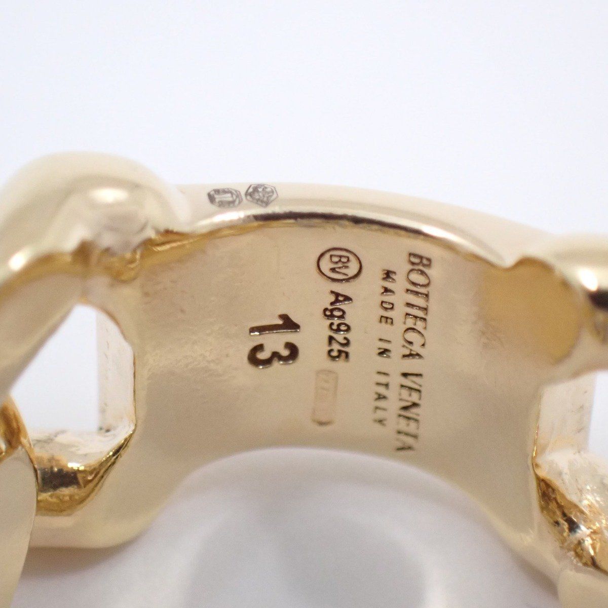 Bottega Veneta Alphabet Initial Ring Actual — view 5