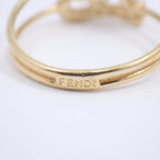 Fendi Calligraphy Ring Gold Color Rhinestone — view 5