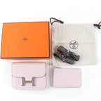 Hermes Constance Slim Eva Color Mauvepere Silver Hardware Wallet Bifold — view 2
