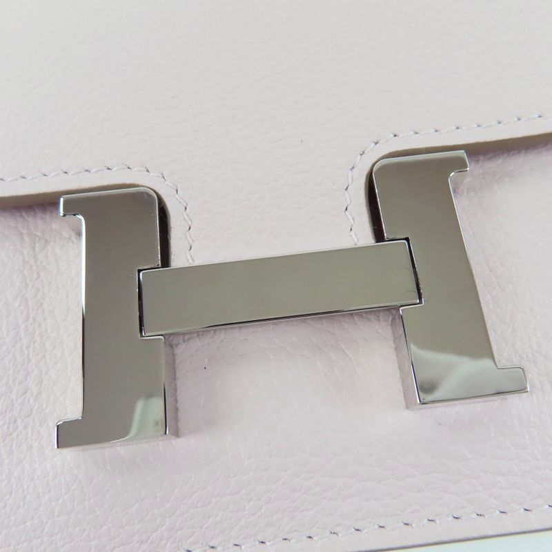 Hermes Constance Slim Eva Color Mauvepere Silver Hardware Wallet Bifold — view 9