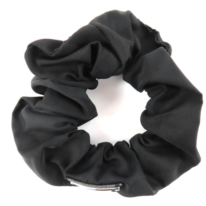Prada 1 If015 re-nylon Scrunchie Hair Tie Accessory Black — view 3