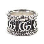 Gucci Snake Double G AG 925 Ring Silver 14 Size To No Box — view 4