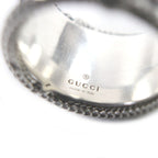 Gucci Snake Double G AG 925 Ring Silver 14 Size To No Box — view 8
