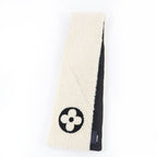Louis Vuitton Echarpe Ring Logo Shearling Mouton Muffler Ivory Scarf — view 3