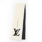 Louis Vuitton Echarpe Ring Logo Shearling Mouton Muffler Ivory Scarf — view 2
