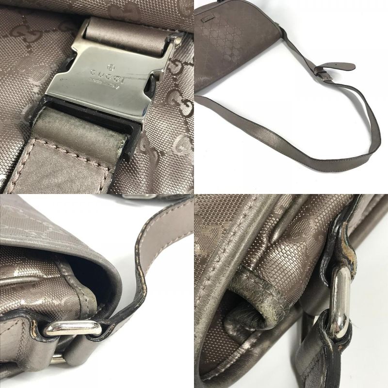 Gucci Shoulder Bag GG Imprime Logo Metallic — view 9
