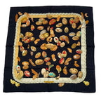 Hermes Carre 90 100% Silk Scarf Couvee D' Egg Black Box — view 2