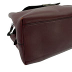 Bottega Veneta Leather Chain Handle Flap Tote Bag Burgundy — view 7