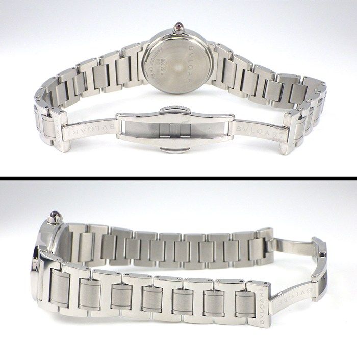 Bvlgari Watch Date White Shell Dial SS Quartz Analog — view 3
