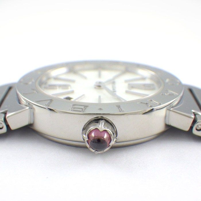 Bvlgari Watch Date White Shell Dial SS Quartz Analog — view 2