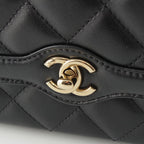 Chanel Quilted Lambskin Mini Flap Chain Shoulder Bag Random Number As5048 — view 8