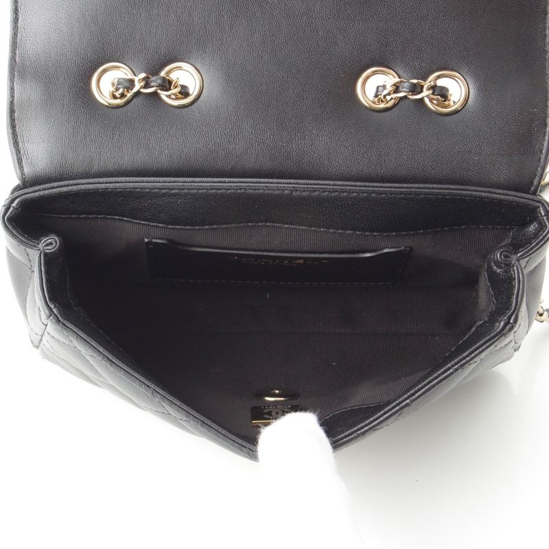 Chanel Quilted Lambskin Mini Flap Chain Shoulder Bag Random Number As5048 — view 7