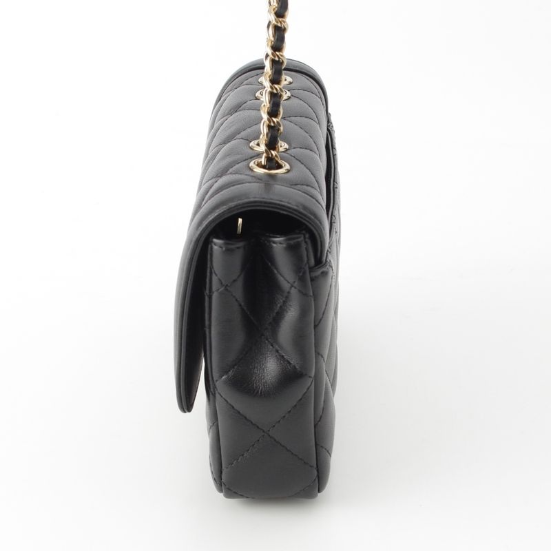 Chanel Quilted Lambskin Mini Flap Chain Shoulder Bag Random Number As5048 — view 4