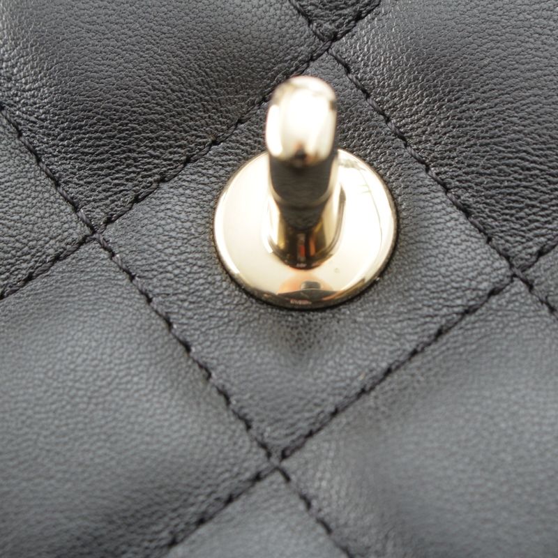 Chanel Quilted Lambskin Mini Flap Chain Shoulder Bag Random Number As5048 — view 9