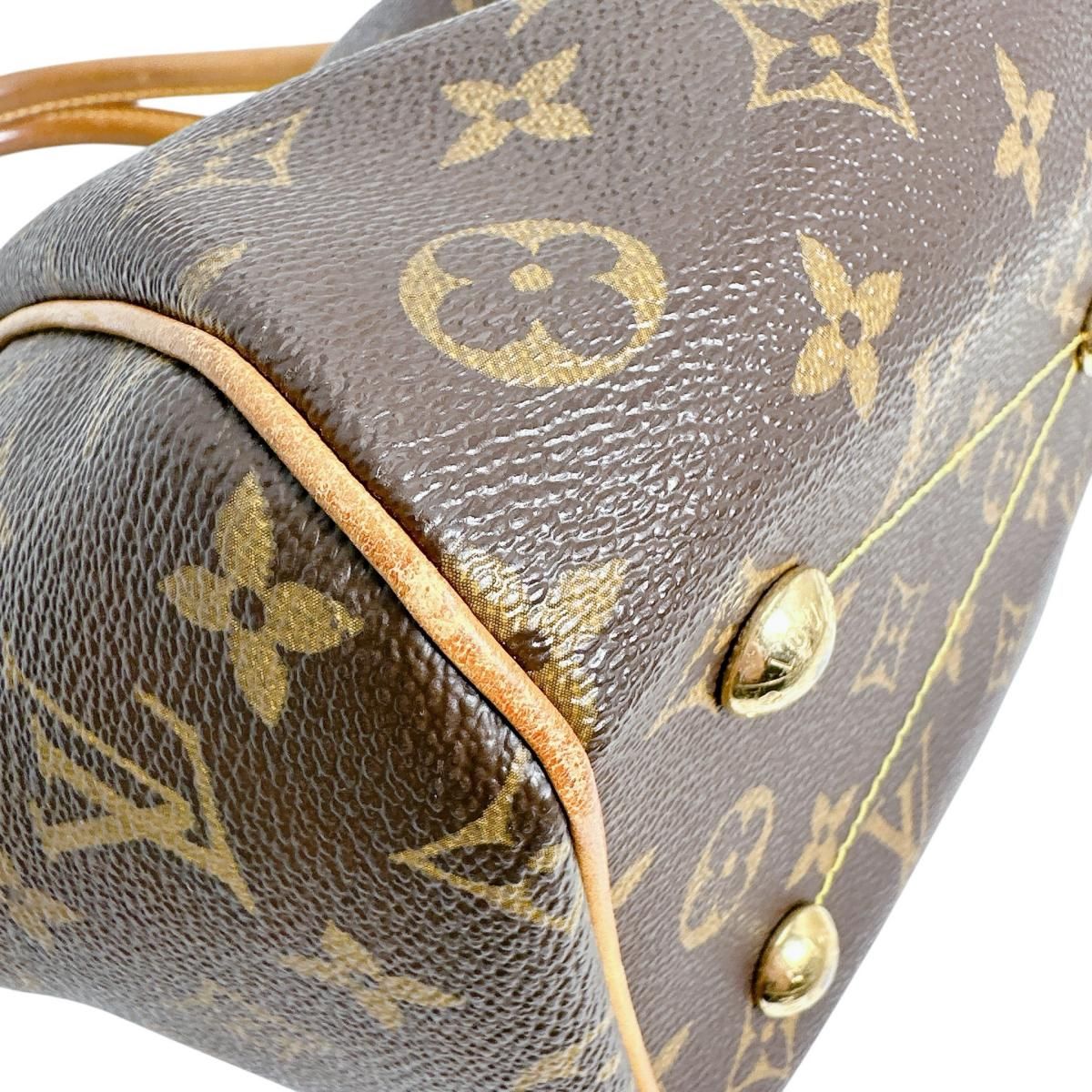 Louis Vuitton Monogram Handbag Tivoli PM Brown — view 7