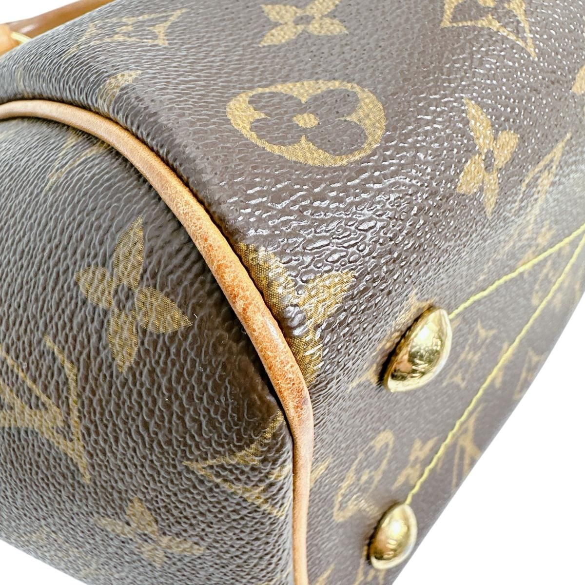 Louis Vuitton Monogram Handbag Tivoli PM Brown — view 9
