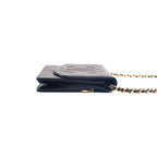 Chanel Shoulder Bag Caviar Leather CC Logo Chain Wallet — view 4